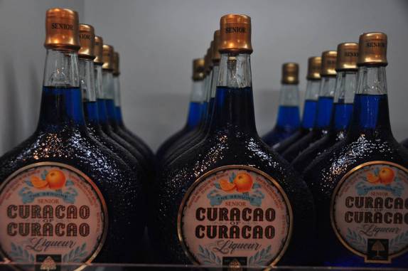 O mundialmente famoso Curaçao Blue (em Willemstad - Curaçao)